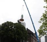 Montage Kirchturmspitze in Essen mit 250 to Kran